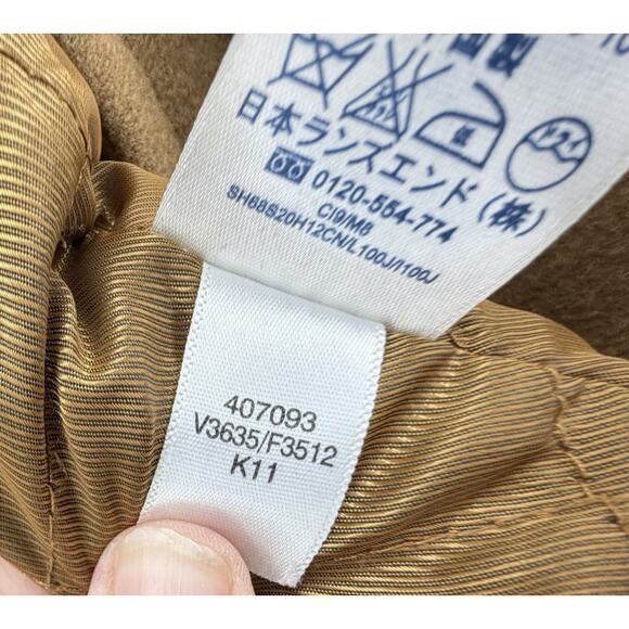 Lands’ End Women’s Wool/Cashmere Peacoat – Camel / Tan – Double Breasted-10 P - Picture 9 of 10